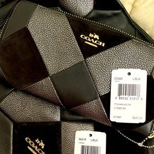 Velvet Coach Purse with matching wallet